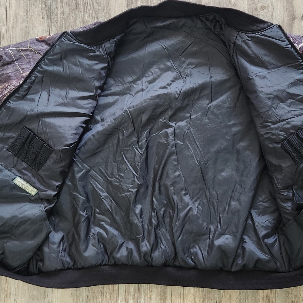 Vintage Lewis and‎ Clark Mossy Oak bomber jacket size XL Reversable - Picture 4 of 8